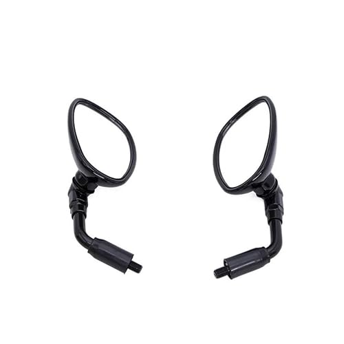 Motorrad-Seitenspiegel Für ZORBYZ Motorrad 10mm Schwarz Oval Rearview Außenspiegel E3 Mark Für Ha&rley Für Ho&nda Roller GN250 GV250 GV300S von SHFORJCFME