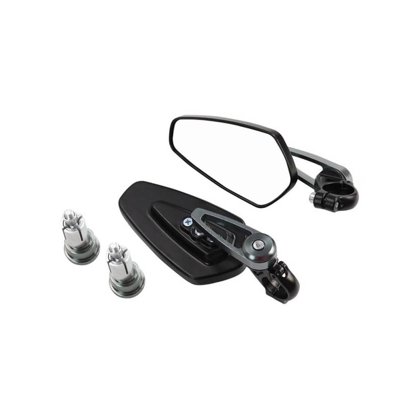 Motorrad-Seitenspiegel Motorrad Rearview Außenspiegel Universal Scooter Bar End Lenker Spiegel Zubehör Für Ha&rley Für Ya&maha Für Ho&nda von SHFORJCFME
