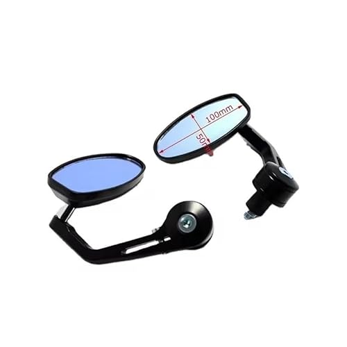 Motorrad-Seitenspiegel Motorrad Schwarz 7/8 "Lenker Ende Rearview Außenspiegel Oval Custom Classic Für Ha&rley Chopper Bobber Cafe Racer Quad Motorrad-Seitenspiegel Motorrad Schwarz 7/8 "Lenker Ende Rearview Außenspiegel Oval Custom Classic Für Ha&rley Chopper Bobber Cafe Racer Quad von SHFORJCFME