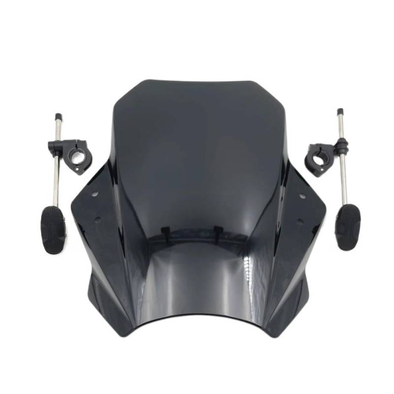 SHFORJCFME Motorrad Frontscheibe Für Su&zuki GSX S 125 GSX S 150 GSXS 125 GSXS 150 Moto Windschutzscheibe Einstellbare Universal Windschutzscheibe Spoiler Verlängerung Deflektor von SHFORJCFME