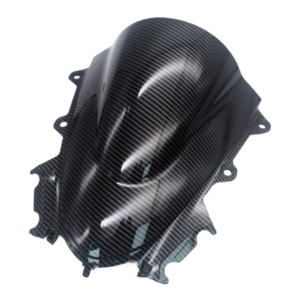 SHFORJCFME Motorrad Frontscheibe Motorrad Visier Windschutzscheibe Windschutzscheibe Passend Für YAM&AHA YZF R125 R15 V3.0 2017 2018 2019 Double Bubble von SHFORJCFME