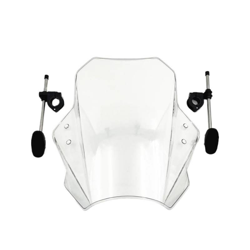 SHFORJCFME Motorrad Frontscheibe Motorrad Windschutzscheibe Verstellbare Universal Windschutzscheibe Spoiler Verlängerung Deflektor Für Su&zuki GSX S125 GSX S150 GSXS125 GSXS150 von SHFORJCFME