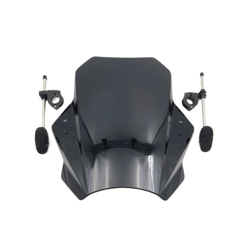 SHFORJCFME Motorrad Frontscheibe Motorrad Windschutzscheibe Verstellbare Universal Windschutzscheibe Spoiler Verlängerung Deflektor Für Su&zuki GSX S125 GSX S150 GSXS125 GSXS150 von SHFORJCFME