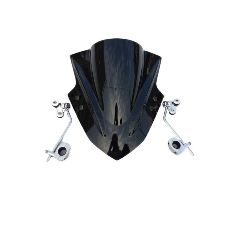 SHFORJCFME Motorrad Frontscheibe Motorrad Windschutzscheibe Verstellbare Universal Windschutzscheibe Spoiler Verlängerung Deflektor Für Su&zuki GSX S125 GSX S150 GSXS125 GSXS150 von SHFORJCFME