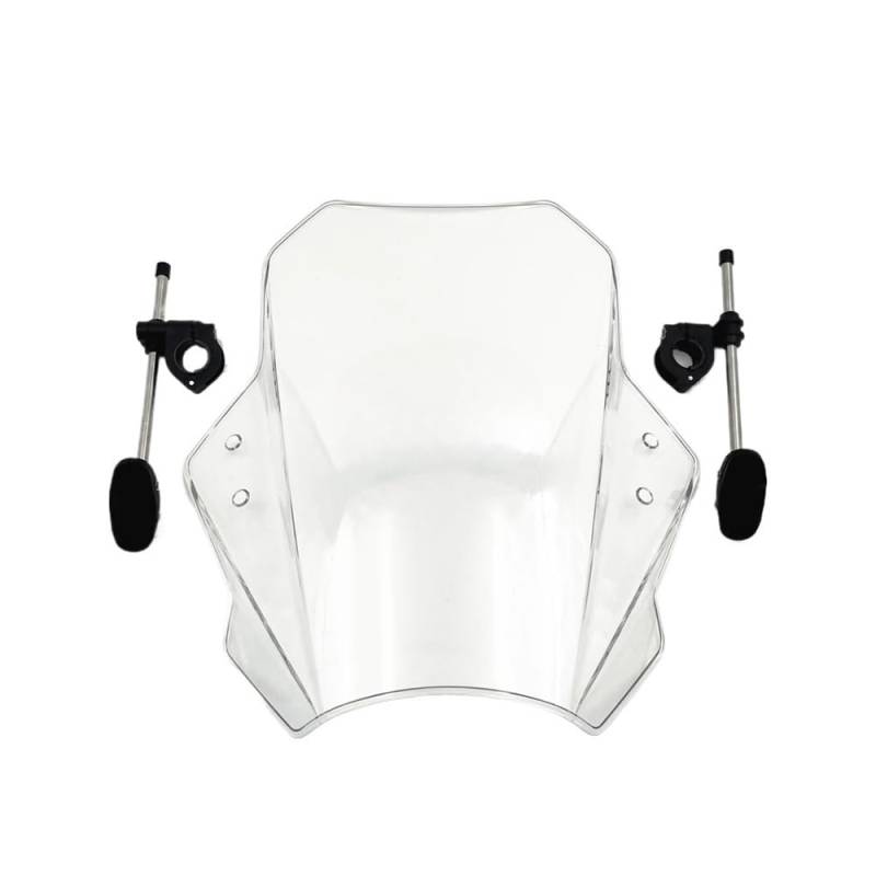 SHFORJCFME Motorrad Frontscheibe Windschutzscheibe Nach Oben Unten Verstellbarer Windschutzscheiben-Spoiler-Verlängerungs-Deflektor Für Su&zuki TU 250X TU250X VANVAN 200 VANVAN200 von SHFORJCFME