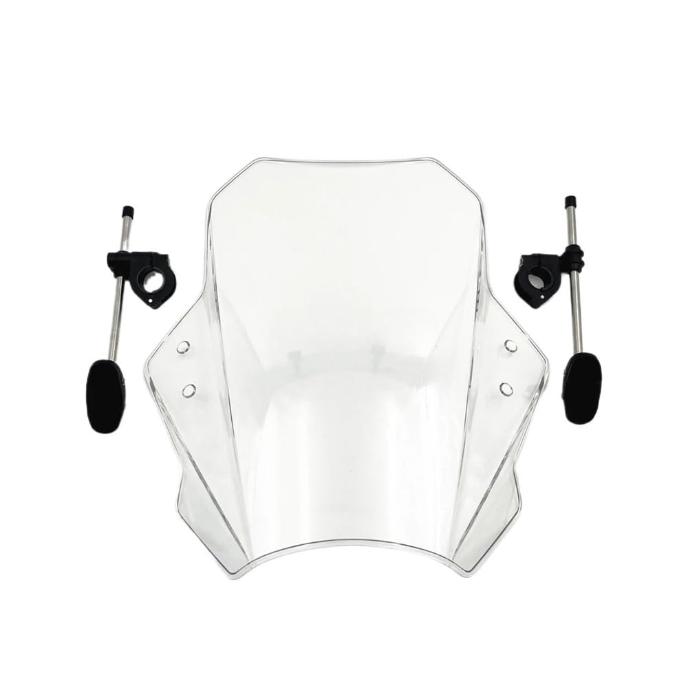 SHFORJCFME Motorrad Frontscheibe Windschutzscheibe Universal Motorrad Windabweiser Clamp-On Variable ABS Windschutzscheibe Spoiler Für h&ond&a Monkey 125 Concept von SHFORJCFME