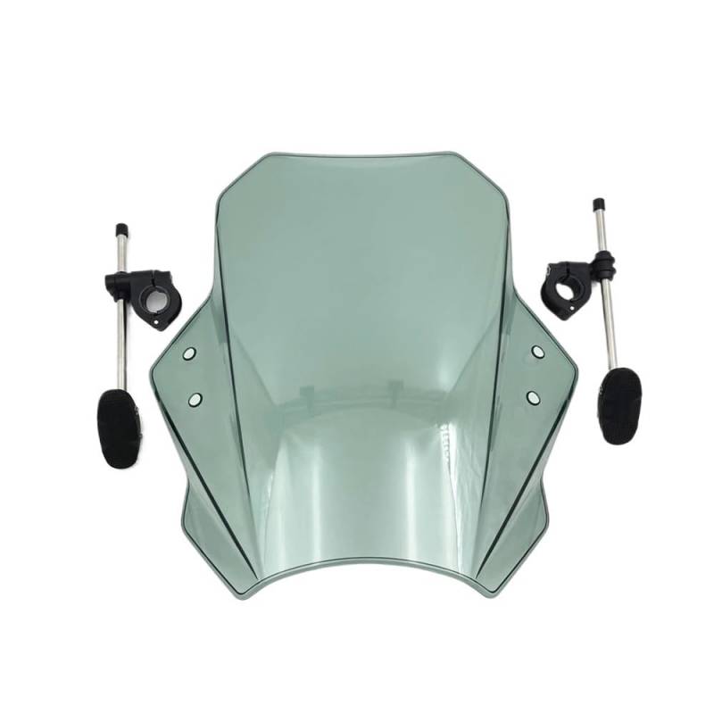 SHFORJCFME Motorrad Frontscheibe Windschutzscheibe Universal Motorrad Windabweiser Clamp-On Variable ABS Windschutzscheibe Spoiler Für h&ond&a Monkey 125 Concept von SHFORJCFME