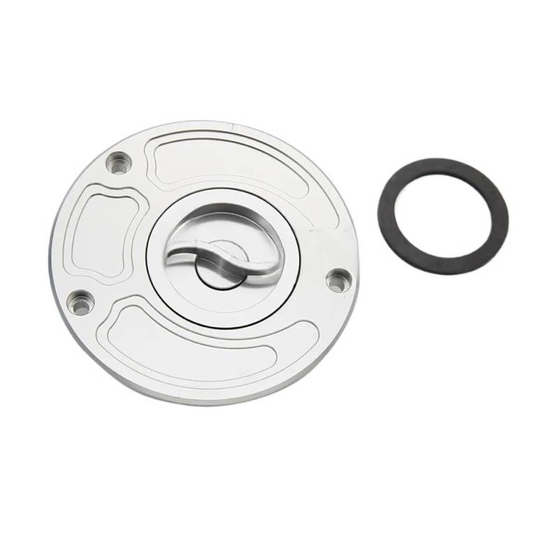 SHFORJCFME Motorrad Tankdeckel CNC Aluminium Motorrad Tankdeckel Tankdeckel Abdeckung Für Ya&maha YZF R1 R6 R7 R6S R3 R25 FZ1 FZ6 MT07 MT09 FJR XJR 1300 FZ16 von SHFORJCFME