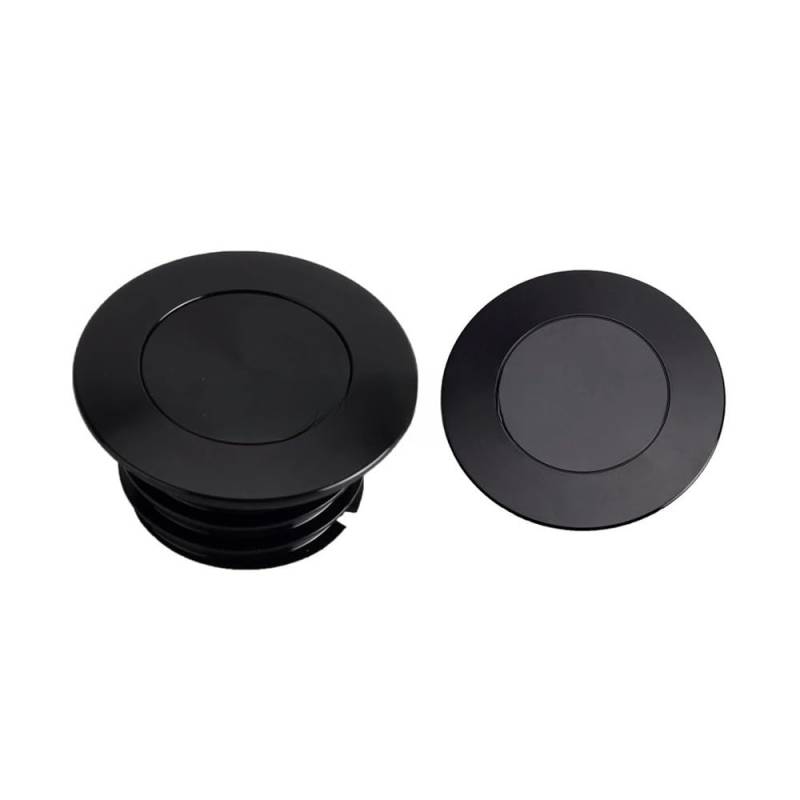 SHFORJCFME Motorrad Tankdeckel Für Ha&rley Softail M8 Deluxe Fat Boy Heritage Classic Sport Glide 18-Up Pop-up Flush-Mount Tankdeckel & Linke Seite Tank Caps Kit von SHFORJCFME