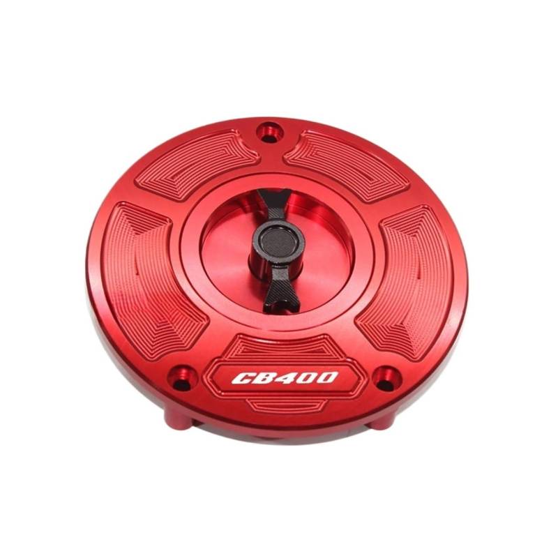 SHFORJCFME Motorrad Tankdeckel Für Ho&nda CB400 VTEC II/III/IV 2000-2010 CNC Keyless Motorrad CNC Gas Tankdeckel Abdeckung Zubehör von SHFORJCFME