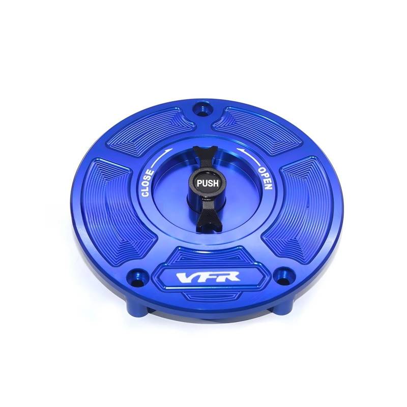 SHFORJCFME Motorrad Tankdeckel Für Ho&nda VFR1200F2008-2019 VFR1200X2009-2014CNC Keyless Motorrad CNC Gas Tankdeckel Abdeckung Motorrad Zubehör von SHFORJCFME