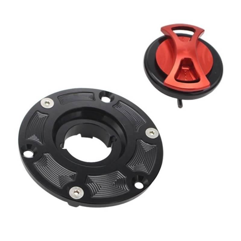 SHFORJCFME Motorrad Tankdeckel Für Tri&umph Spreet Triple 675 AII Jahre Spreet Triple R AII Jahre CNC Aluminium Motorrad Kraftstoff Gas Tank Kappe Abdeckung Schnelle Lock von SHFORJCFME