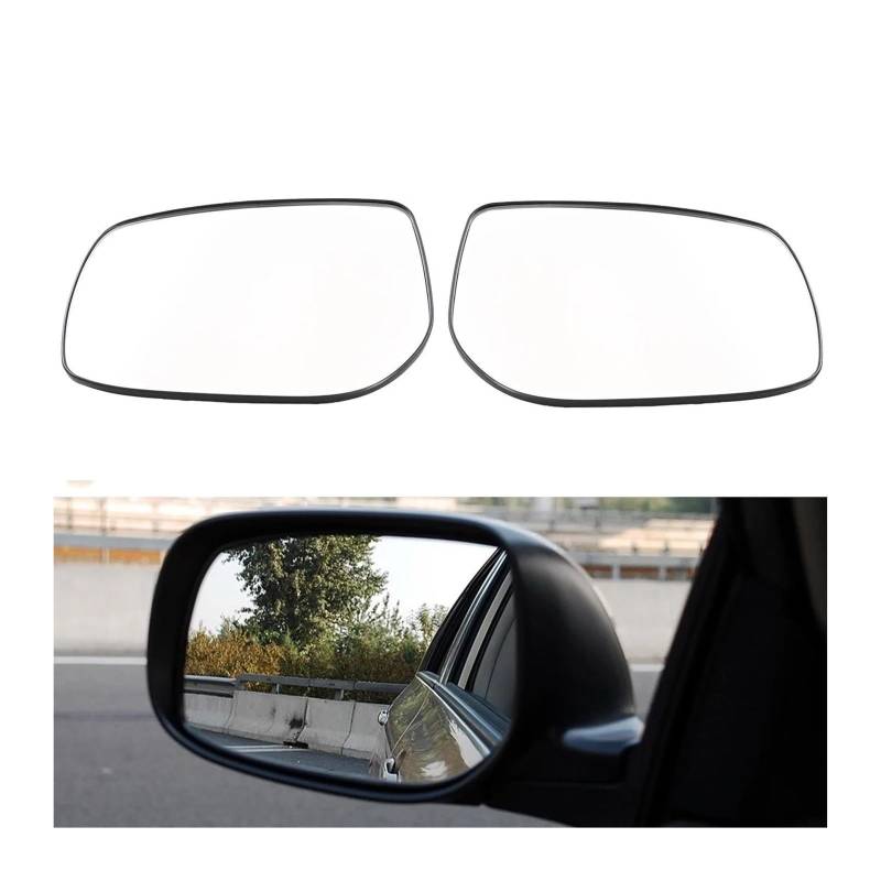 Auto Spiegelglas Für Toyota Für Corolla E140 E150 2007–2013 weißer Seitenspiegel für Fahrer und Beifahrer Rückspiegel aus Glas für die Tür mit Heizung Auto Außenspiegel(Left and Right) von SHGJGH