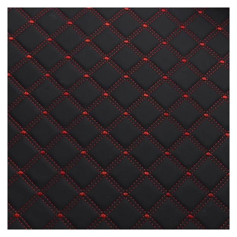 Kofferraummatte aus Kunstleder, für Sport RS 5 2019, Kofferraumschutzmatte, Auto-Innenzubehör, Kofferraumschutz (Schwarz / Rot, 4 Stück) von SHGJGH