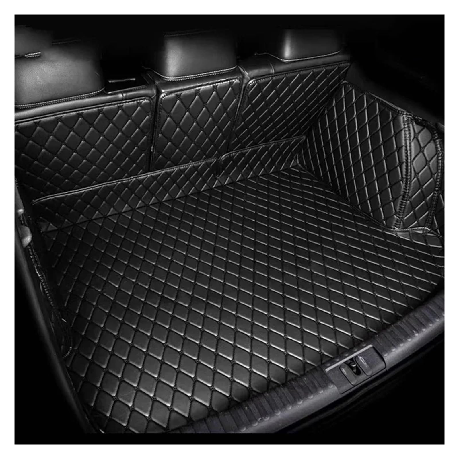 Kofferraummatte für A5 Limousine, viertürig, 2017, 2018, 2019, 2020, 2021, Kofferraummatte, Innenzubehör, Abdeckung, Kofferraumschutz (Schwarz 3D) von SHGJGH