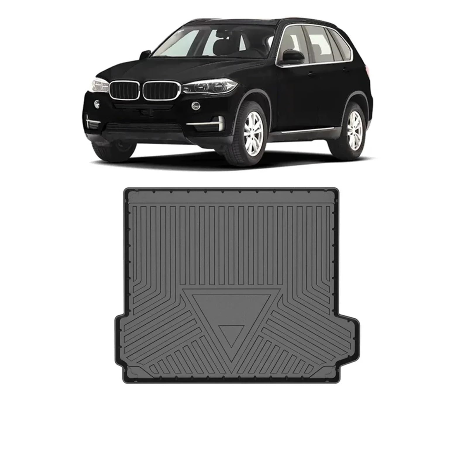 Kofferraummatte für BMW X5 F15 2013–2023, Allwetter-TPE, rutschfeste Kofferraummatten, wasserdicht, Kofferraumwanne, Teppich, Innenzubehör, Kofferraumschutz (A) von SHGJGH