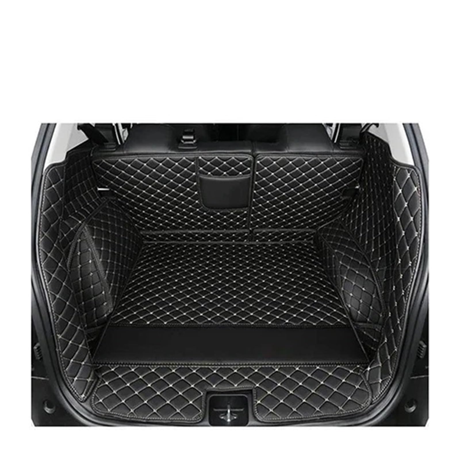 Kofferraummatte für BMW X6 für E71 2008 2009 2010 2011 2012 2013 2014 Cargo Liner Teppich Innenteile Zubehör Abdeckung Kofferraumschutz (schwarz beige d) von SHGJGH