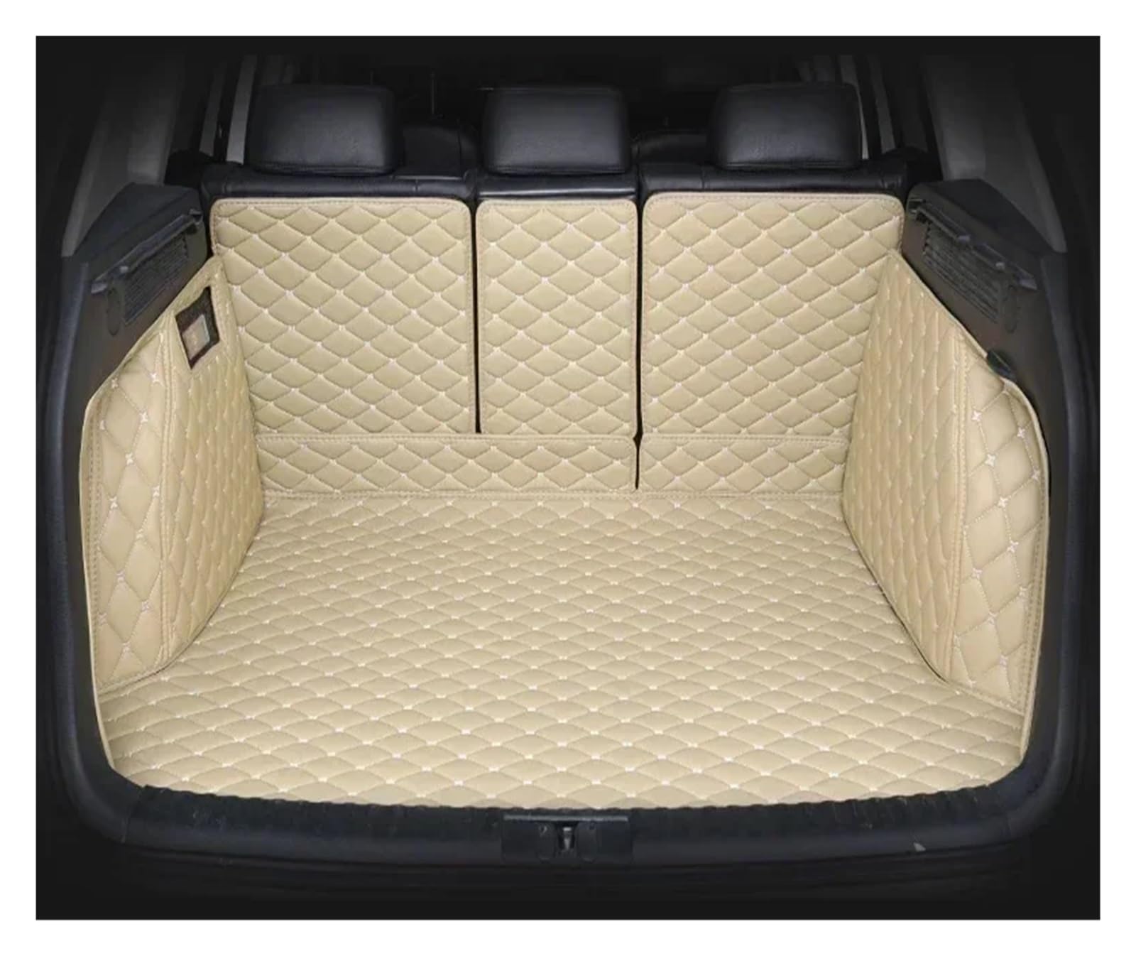 Kofferraummatte für Cayenne 2006–2010, vollständige Abdeckung, Innenausstattung, Autozubehör, Kofferraumschutz (Beige) von SHGJGH