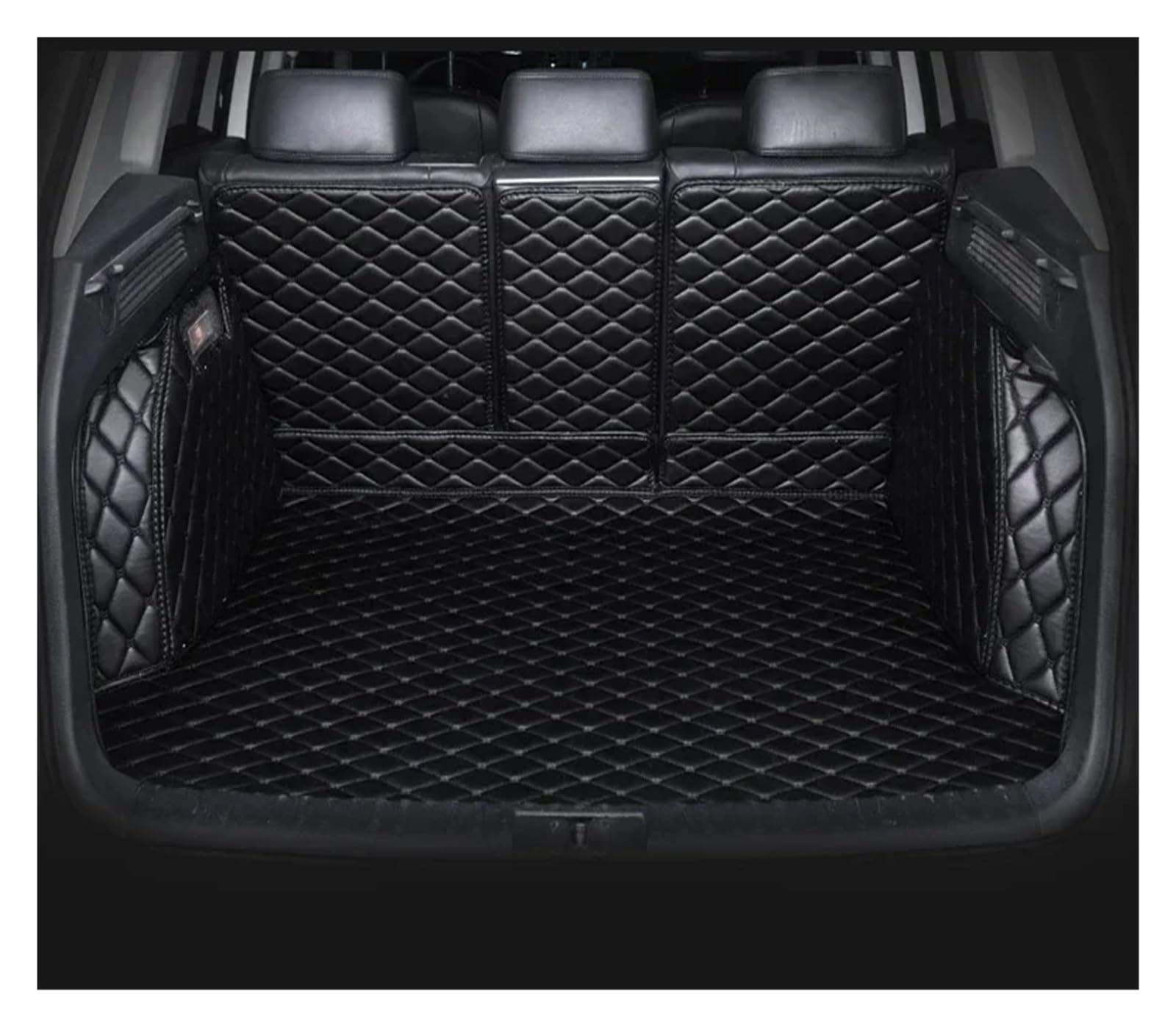 Kofferraummatte für Cayenne 2006–2010, vollständige Abdeckung, Innenausstattung, Autozubehör, Teppich, Kofferraumschutz (schwarz) von SHGJGH