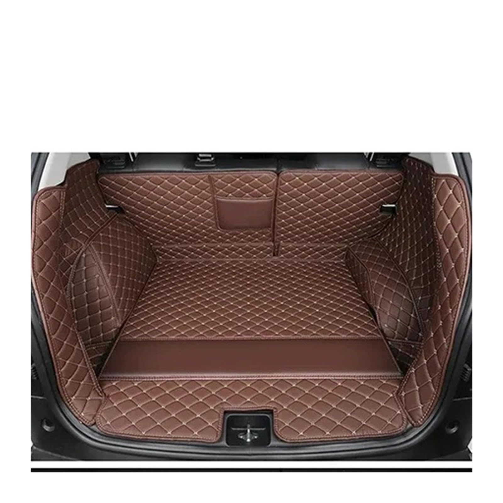Kofferraummatte für Cayenne 2011 2012 2013 2014 2015 2016 2017 Cargo Liner Teppich Innenteile Zubehör Abdeckung Kofferraumschutz (Coffee D) von SHGJGH