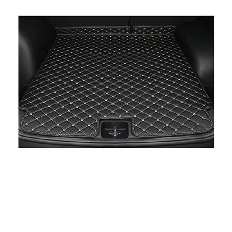Kofferraummatte für Cayenne 2011 2012 2013 2014 2015 2016 2017 Cargo Liner Teppich Innenteile Zubehör Abdeckung Kofferraumschutz (Schwarz Beige A) von SHGJGH