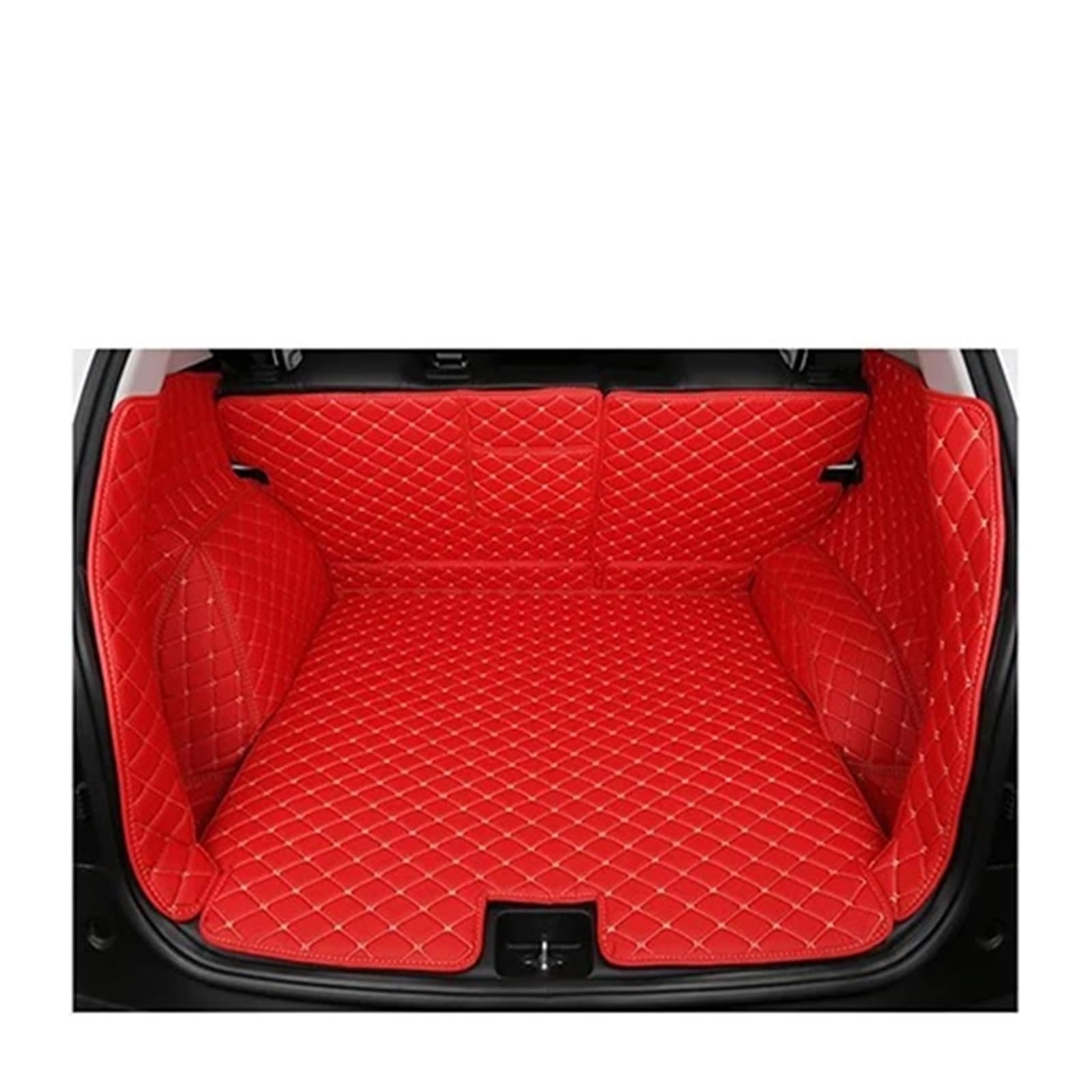 Kofferraummatte für Peugeot 3008 2011 2012 2013 Kofferraummatte Teppich Innenteile Zubehör Abdeckung Kofferraumschutz (Rot C) von SHGJGH