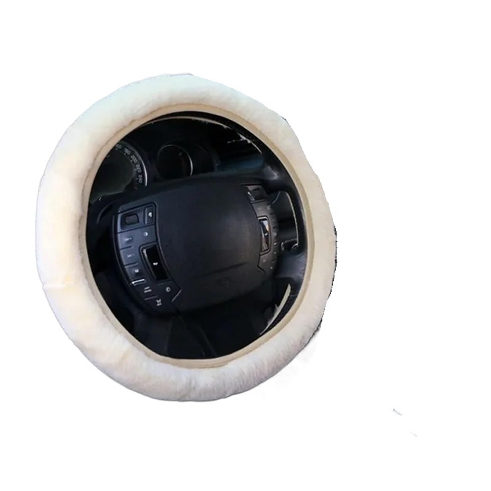 3 Teile/Satz Auto Lenkrad Abdeckung Schalthebel Handbremse Abdeckung Schutz Dekoration Winter Warme Weiche Dicken Plüsch Kragen(Beige) von SHIAIS