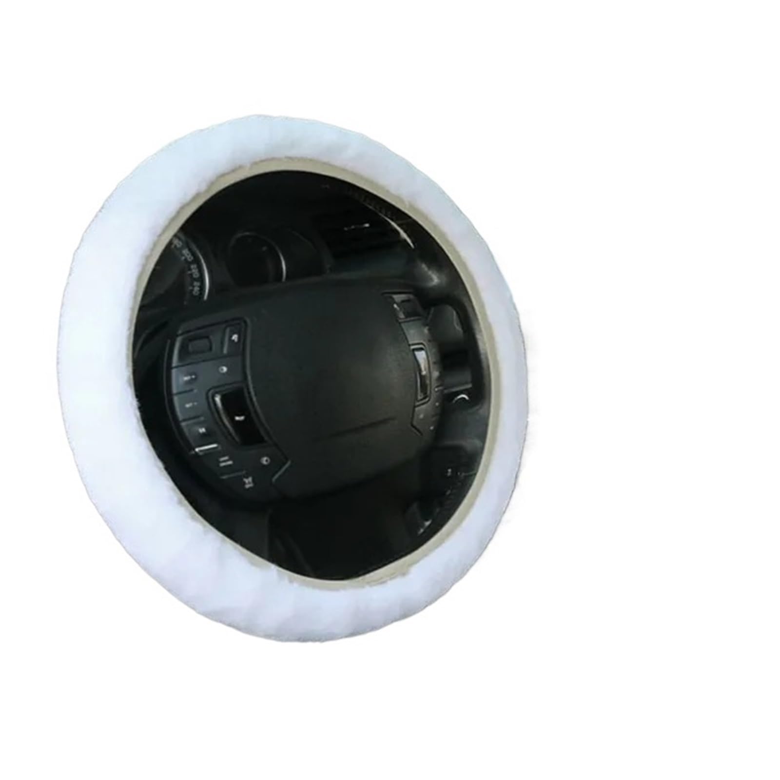3 Teile/Satz Auto Lenkrad Abdeckung Schalthebel Handbremse Abdeckung Schutz Dekoration Winter Warme Weiche Dicken Plüsch Kragen(White) von SHIAIS