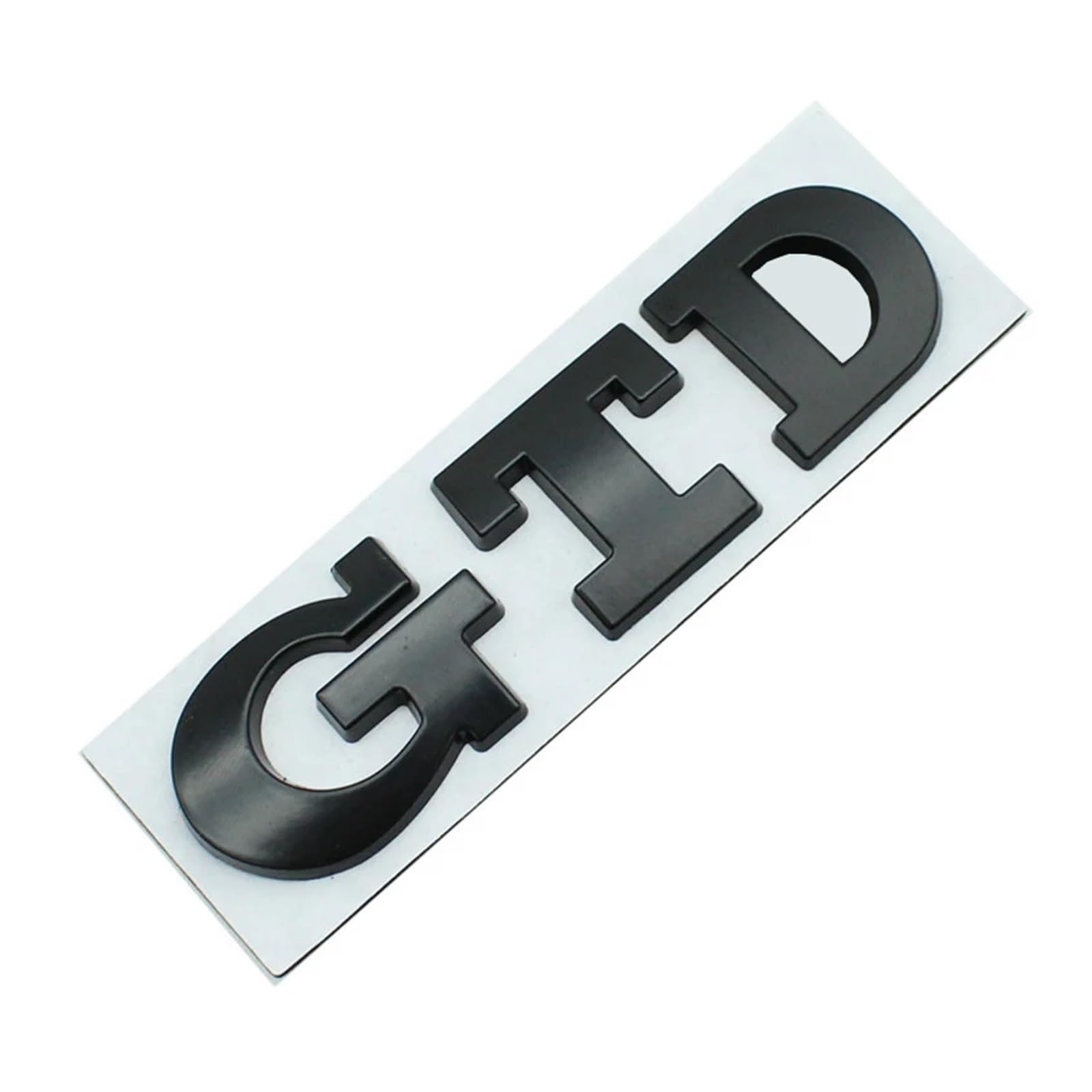 SHIDIFE 3D Metall Schwarz Rot Logo GTD Emblem Buchstaben Auto Stamm Abzeichen Aufkleber for Golf 7 6 5 4 MK2 MK4 MK5 MK6 MK7 GTD Aufkleber Zubehör (Color : Full Black) von SHIDIFE