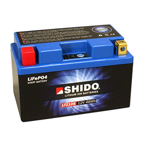 Motorrad Batterie Shido Lithium LTZ10S / YTZ10S, 12V/9,1AH (Maße: 150x87x93) von Shido