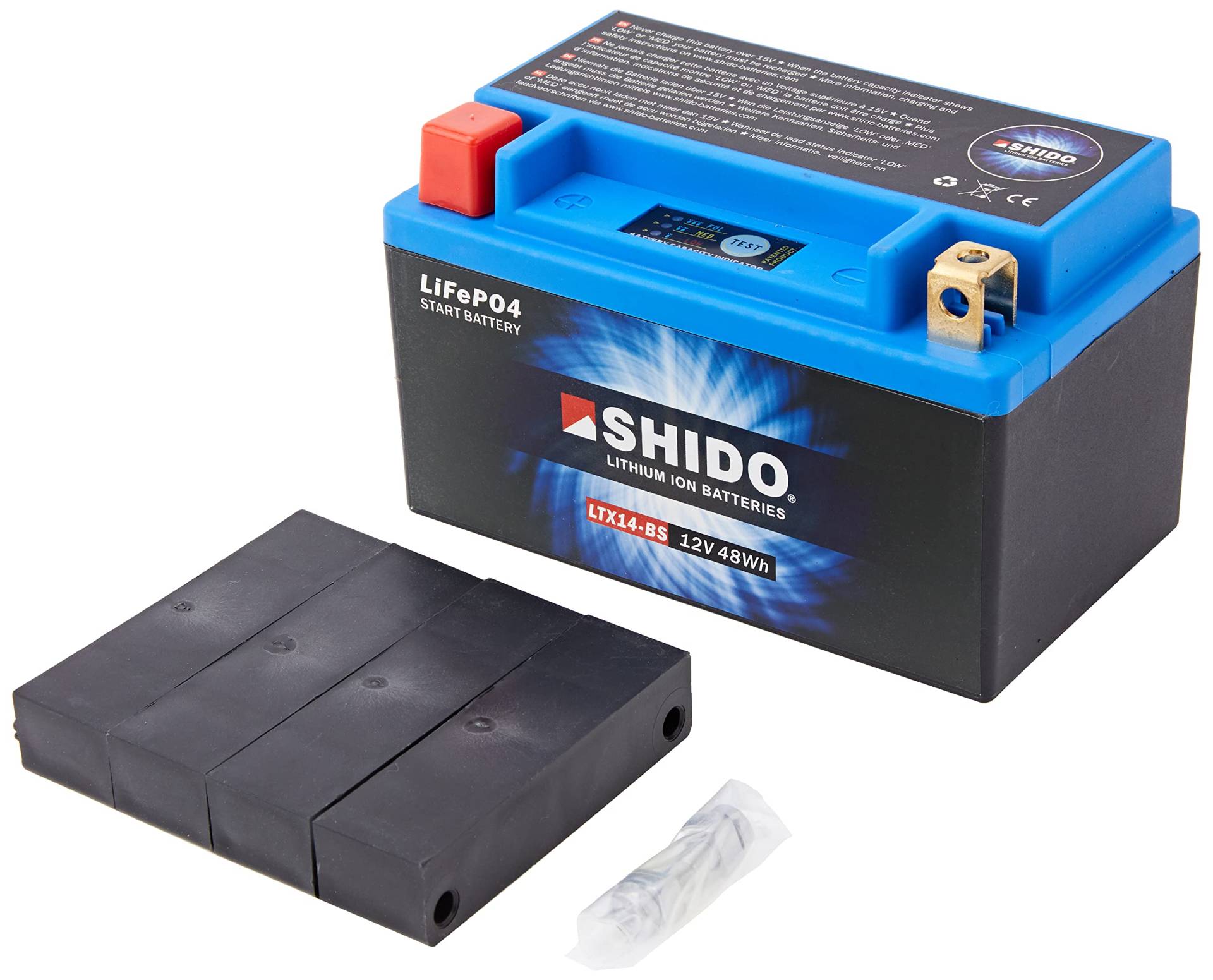 SHIDO LTX14-BS LION -S- Batterie Lithium, Ion Blau (Preis inkl. EUR 7,50 Pfand) von SHIDO