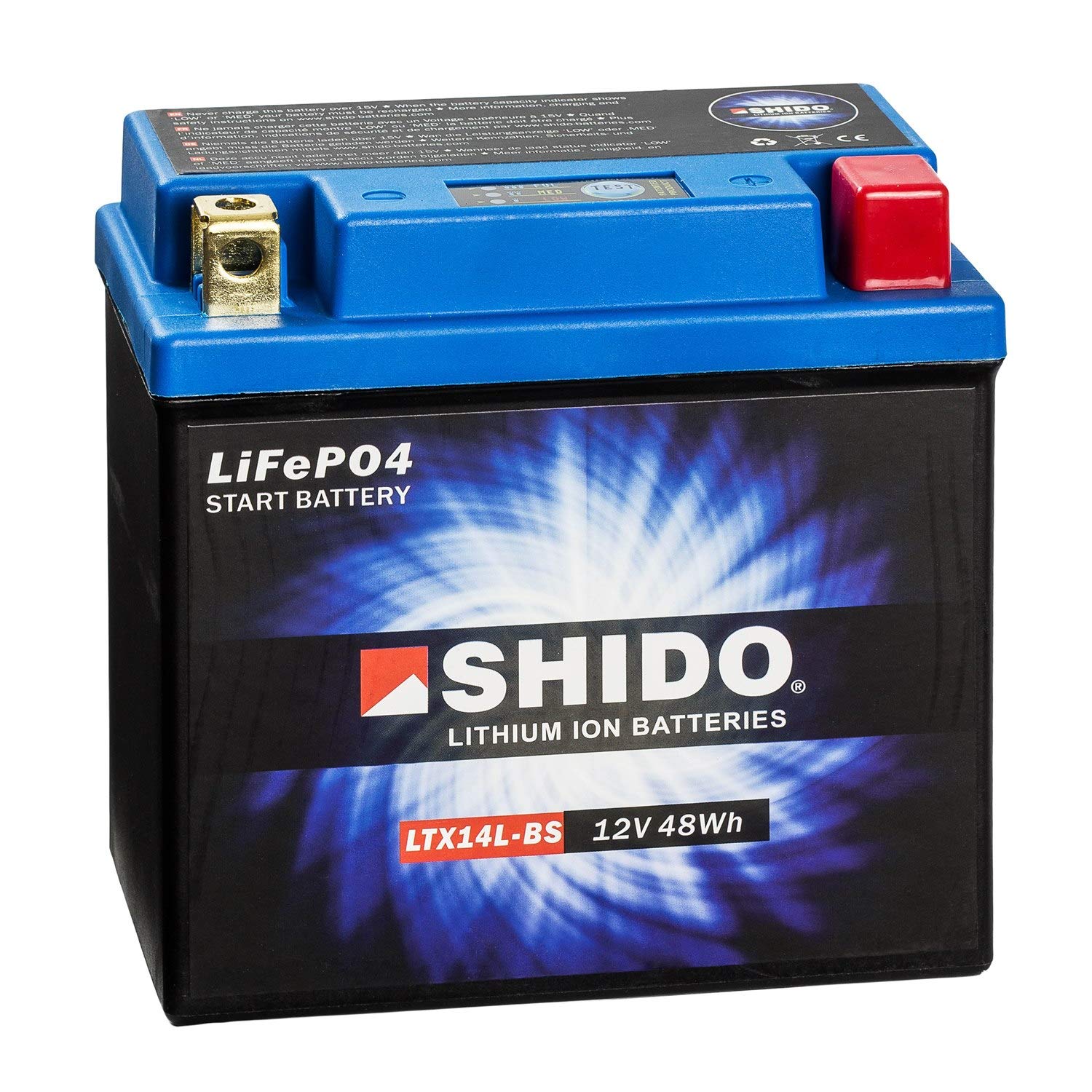 SHIDO LTX14L-BS LION -S- Batterie Lithium, Ion Blau (Preis inkl. EUR 7,50 Pfand) von SHIDO