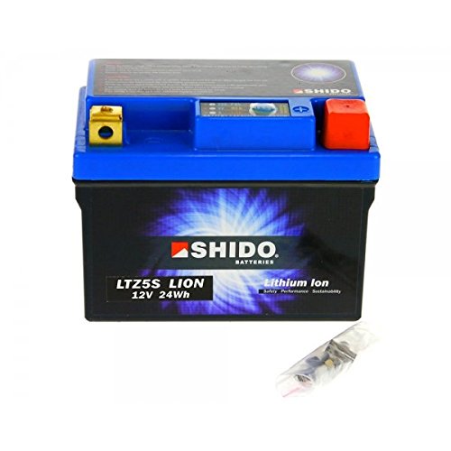 Shido LITHIUM-IONEN Batterie YTZ5S 12 Volt, SHIDO Motorrad Batterie | LiFePO4 | LI-YTZ5S passend für Beta Alp 200, Bj. 2010 [Preis ist inkl. Batteriepfand] von SHIDO