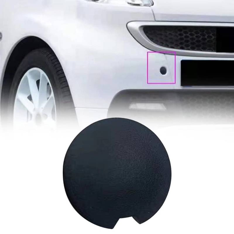 SHIFENG Kompatibel mit Smart 451 Fortwo 2007–2013 2014 2015 Auto vorne hinten Stoßstange Abschlepphaken Öse Kupplung Anhänger Abdeckkappe 1 Stück von SHIFENG