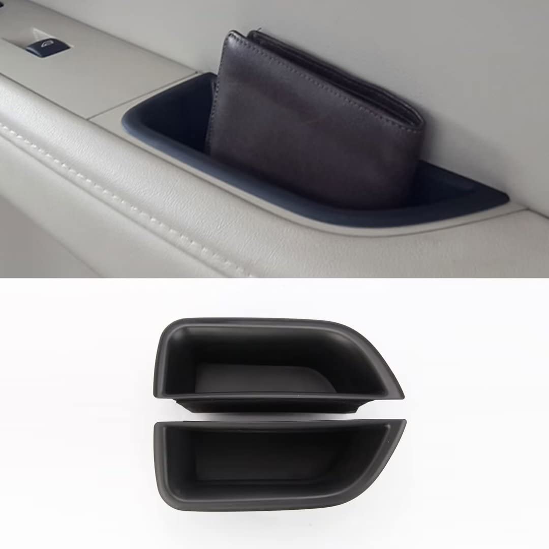 SHIFENG Für Volvo XC70 V70 S80 Auto-Türgriff-Aufbewahrungsbox, Auto-Innenraum-Organizer-Zubehör (schwarz) von SHIFENG