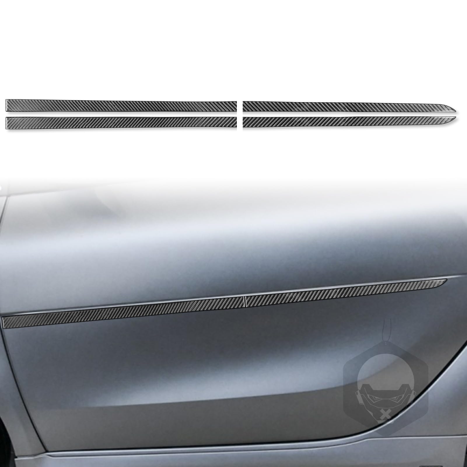 SHIFENG Kompatibel mit Smart Fortwo 453 2015-2020 Soft Carbon Fiber Auto Außen Seitentür Karosserie Dekoration Streifen SHIFENG Kompatibel mit Smart Fortwo 453 2015-2020 Soft Carbon Fiber Auto Außen Seitentür Karosserie Dekoration Streifen von SHIFENG
