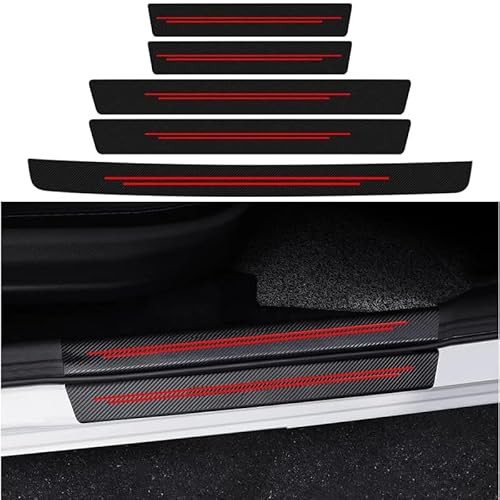 Auto Carbon Fiber Einstiegsleisten Türschweller für Opel Astra L I 2021-2023 2024, Auto Einstiegsleisten Kohlefaser Aufkleber Autofolie Schutz Zubehör,5pcs-2 Auto Carbon Fiber Einstiegsleisten Türschweller für Opel Astra L I 2021-2023 2024, Auto Einstiegsleisten Kohlefaser Aufkleber Autofolie Schutz Zubehör,5pcs-2 von SHILONGBAIHUO