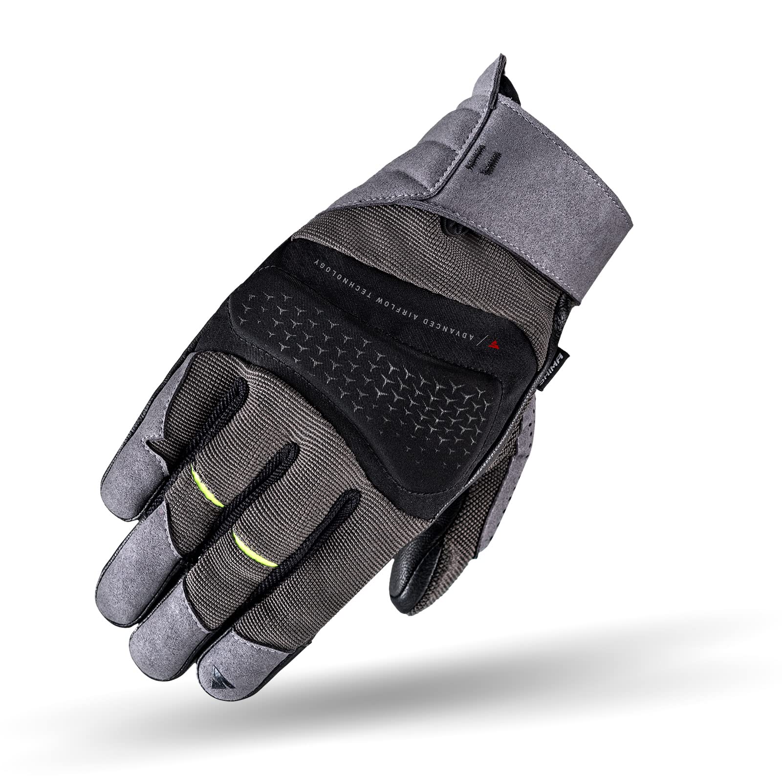 SHIMA AIR 2.0 Men Motorradhandschuhe Herren - Belüftete, Sommer Handschuhe aus Mesh mit Knöchel und Finger Protektoren, Verstärkte Handfläche (Grau, 3XL) von SHIMA