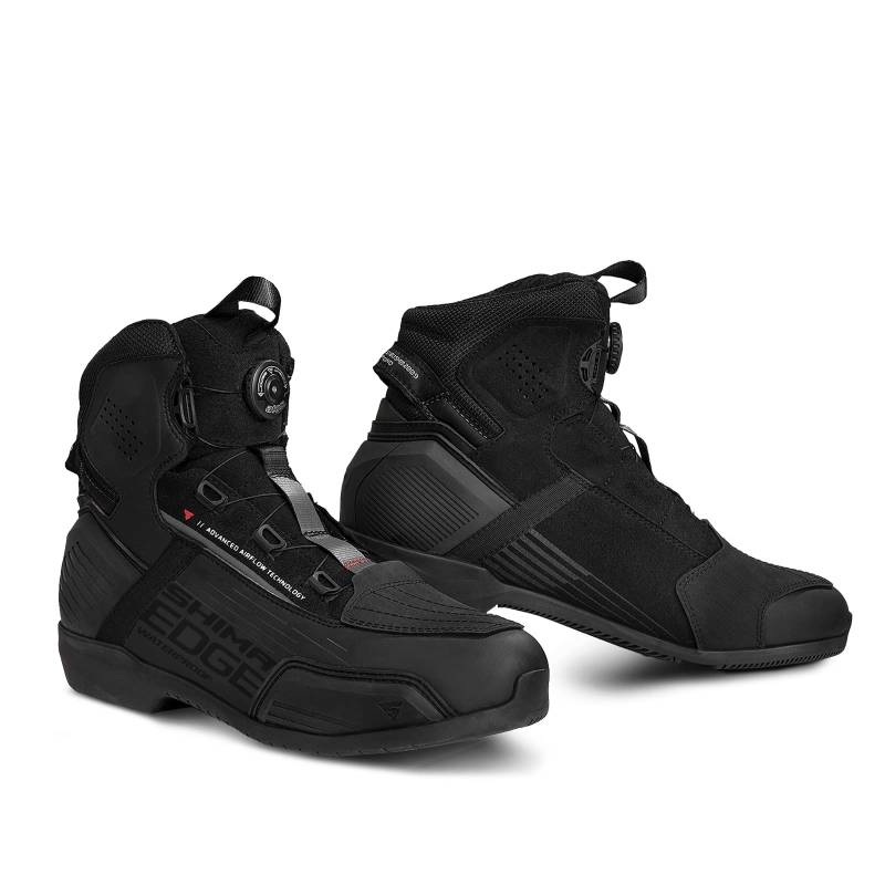 SHIMA Herren Edge Mens Motorradschuhe, Schwarz, 44 EU EU von SHIMA