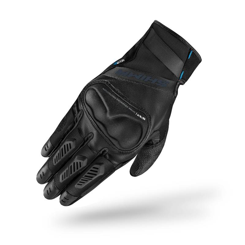 SHIMA HERO GLV Motorrad Handschuhe Damen Leder Kurze Winter Motorradhandschuhe Wasserdicht Schutz Touchscreen Stadt Lederhandschuhe Motorcycle Verstärkt Leicht (Damen, Wasserdicht Schwarz, XS) von SHIMA