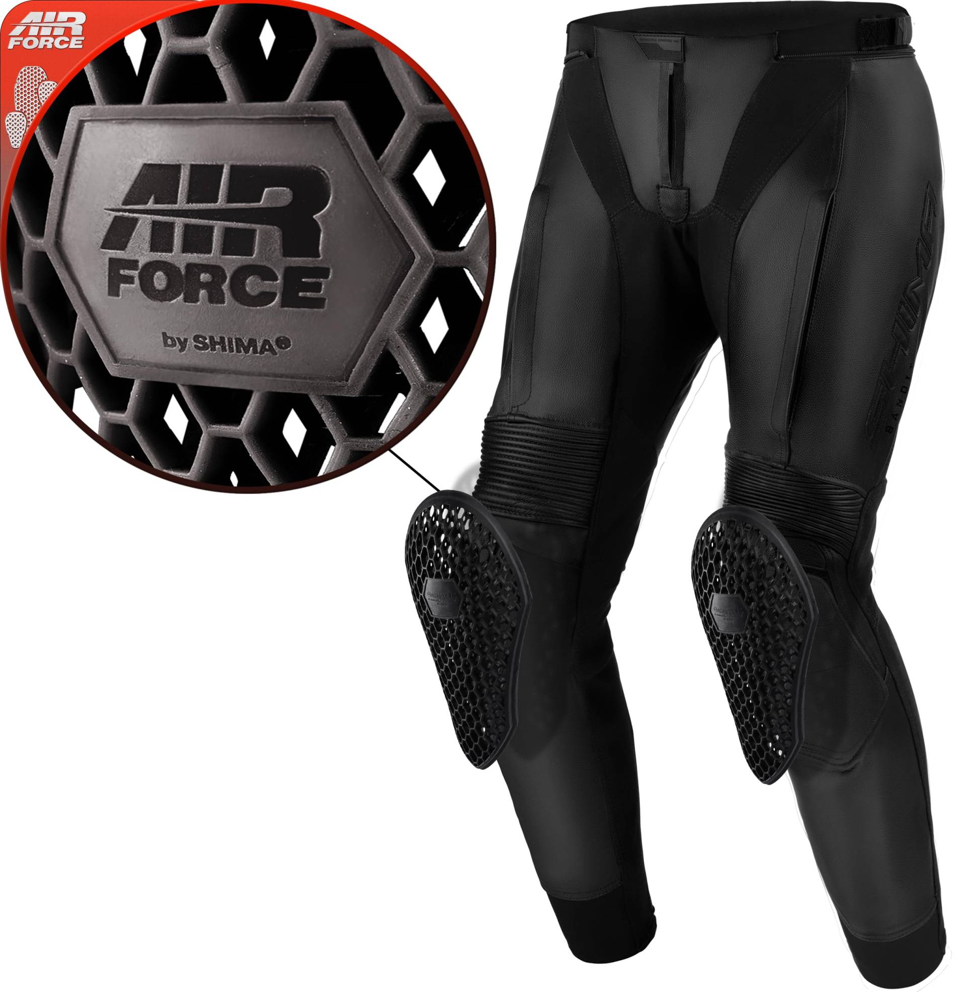 SHIMA Bandit 2.0 Motorrad Hose Herren mit Protektoren Airforce Knieprotektoren Motorradhose Leder Hosen für Mann Protektorenhose fur Motorradkombi Urban Stretch Lederhose Lang (Männer, Schwarz, 58) SHIMA Bandit 2.0 Motorrad Hose Herren mit Protektoren Airforce Knieprotektoren Motorradhose Leder Hosen für Mann Protektorenhose fur Motorradkombi Urban Stretch Lederhose Lang (Männer, Schwarz, 58) von SHIMA