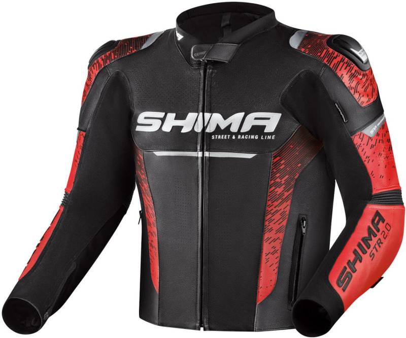 SHIMA Herren STR 2.0 Motorradjacke, Rot, 54 von SHIMA