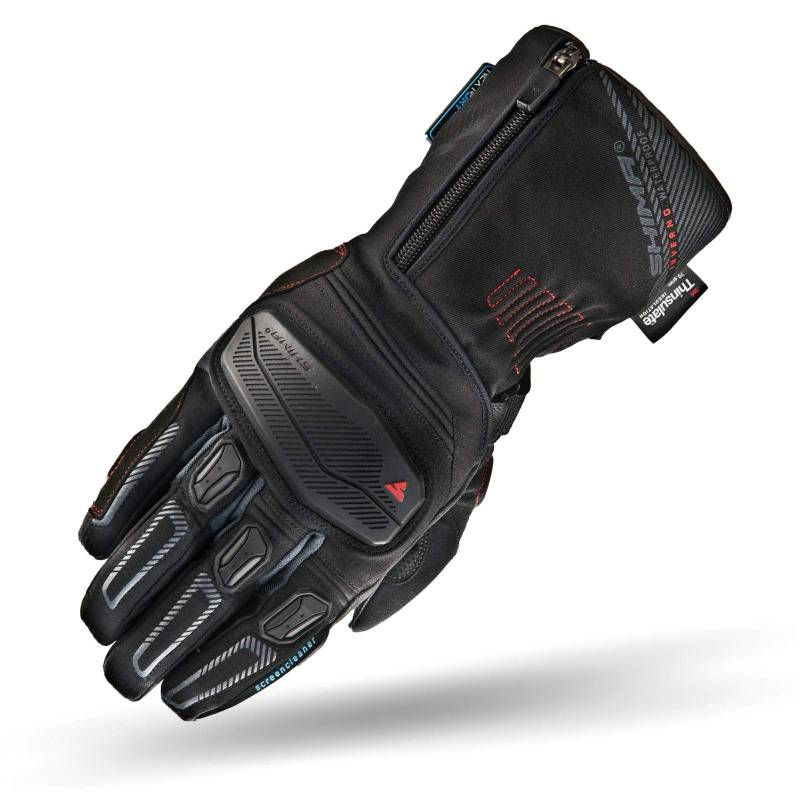 SHIMA Inverno Motorradhandschuhe Herren - Ganzjährig, wasserdichte, Touchscreen, Isolierte Handschuhe mit Knöchel und Finger Protektoren, Handflächenschieber, Verstärkte Handfläche (Schwarz, 4XL) von SHIMA