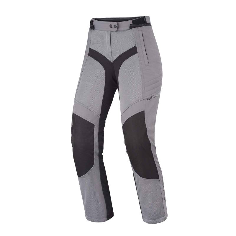 SHIMA JET - Atmungsaktive MESH-Paneele, Wasserdichte, Herausnehmbare Membrane, Level 2 Rückenprotektor inklusive, Erweiterte Einstellmöglichkeiten (Hose Damen, Grau, XS) von SHIMA