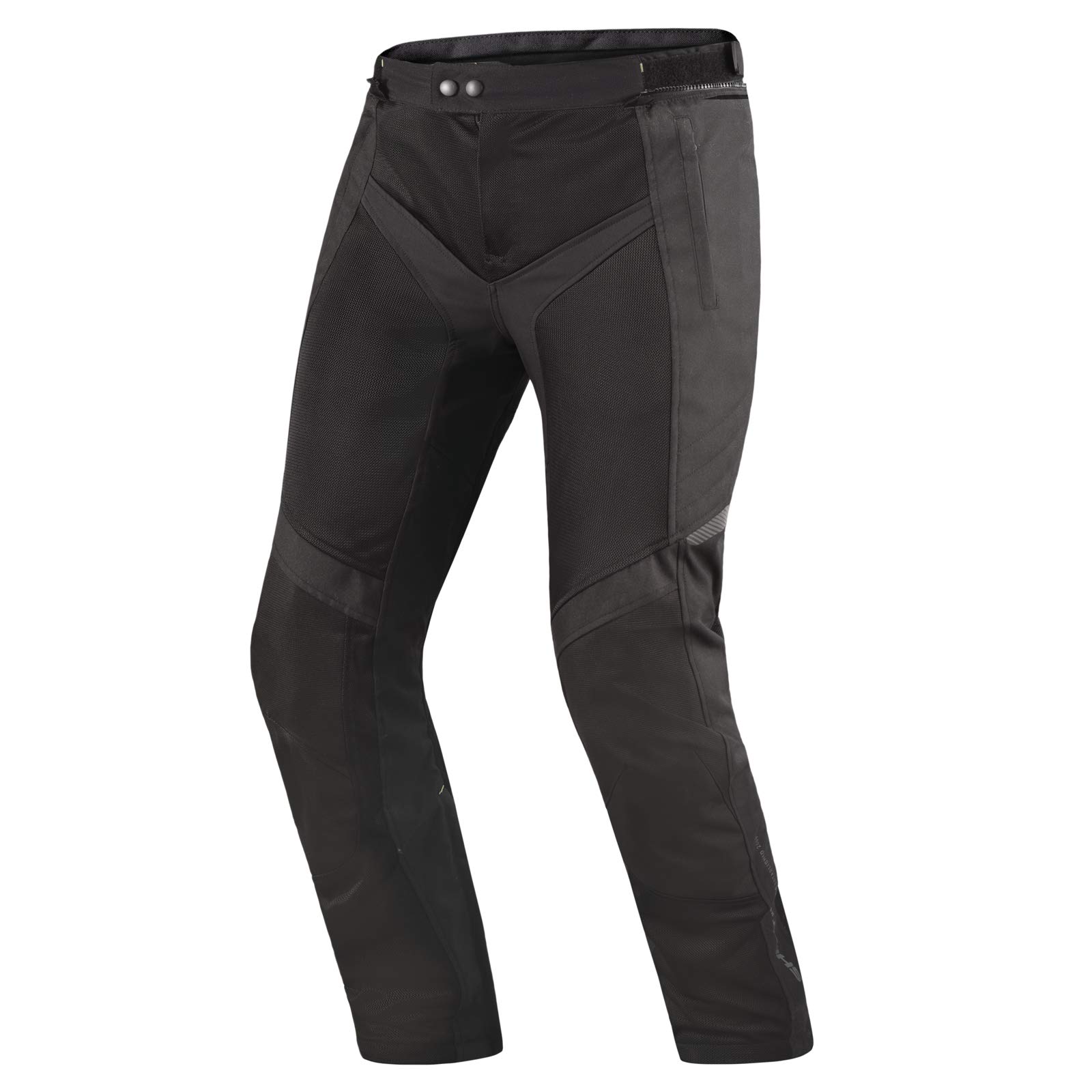 SHIMA JET - Atmungsaktive MESH-Paneele, Wasserdichte, Herausnehmbare Membrane, Level 2 Rückenprotektor inklusive, Erweiterte Einstellmöglichkeiten (Hose Herren, Schwarz, XL) von SHIMA