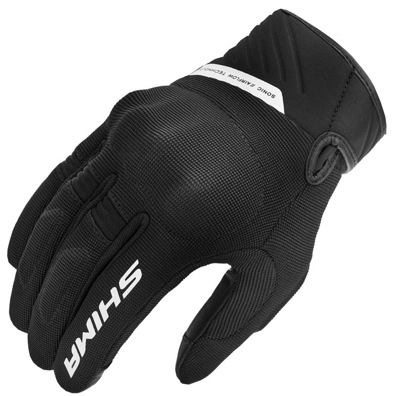 SHIMA SONIC Motorrad Handschuhe Herren Kurze Sommer Motorradhandschuhe Schutz Schutzkleidung Touchscreen Motorcycle Belüftet Verstärkt Leicht Motorbike Sommerhandschuh (Männer, Weiß, L) von SHIMA