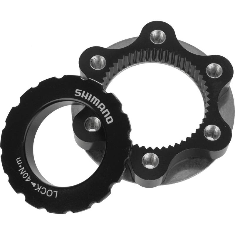 SHIMANO Centerlock to 6-Bolt Rotor Adapter Black, One Size von SHIMANO