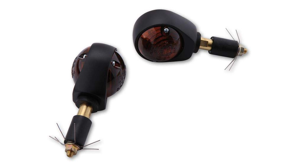 ShinYo Motorrad Blinker E geprüft Lenkerendenblinkerpaar Ochsenauge 12V schwarz, getönt, Unisex, Multipurpose, Ganzjährig, Metall ShinYo Motorrad Blinker E geprüft Lenkerendenblinkerpaar Ochsenauge 12V schwarz, getönt, Unisex, Multipurpose, Ganzjährig, Metall von SHIN YO