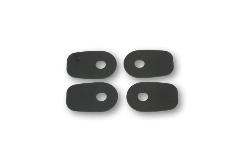 SHIN YO Montageplatten INDY SPACER für div. KAWASAKI Z750/,ZX10R,ER6 F/N, schwarz, Set (Black) von SHIN YO