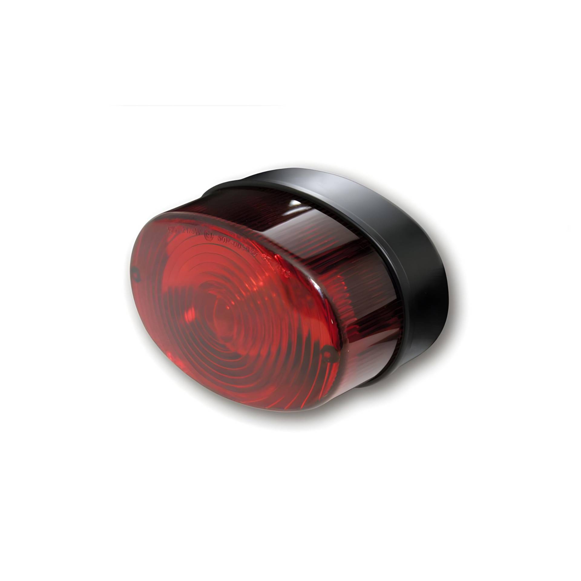 SHIN YO Universal Rücklicht OVAL, rotes Glas (Black) von SHIN YO